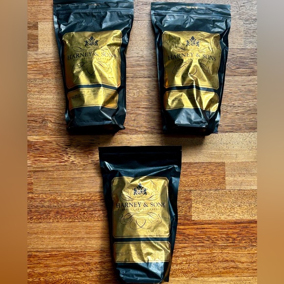 Harney & Sons teas - 1 lb - 1 earl grey and 2 green cherry blossom - NEW